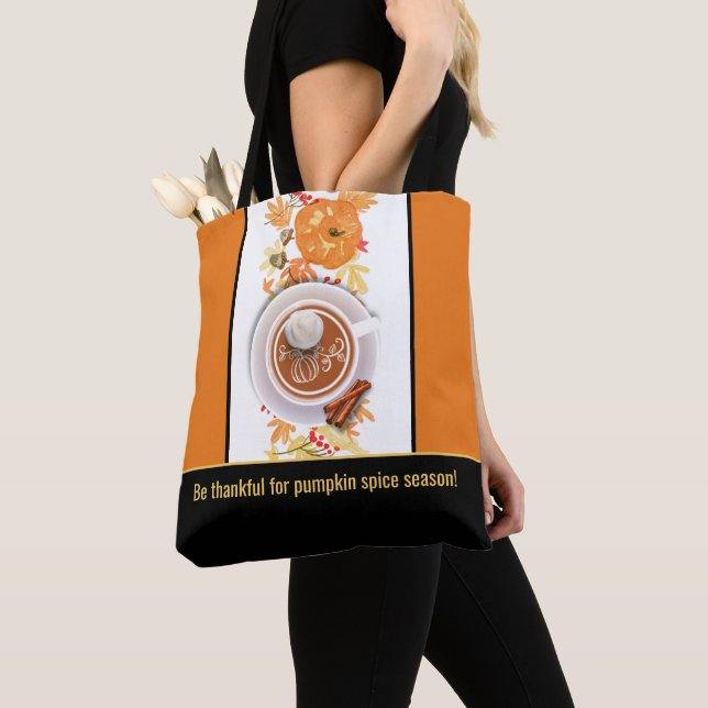 Seja grato por Pumpkin Spice Season Tote Bag (Close Up)