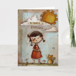 Seja grato todos os dias - Cartão de Saudação
