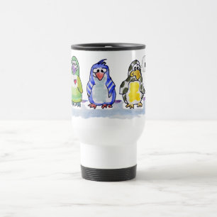 Seja Legal Caneca de viagem de Pinguins de Cartoon