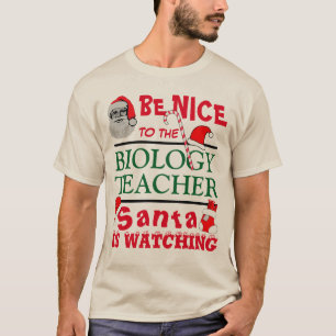 Seja legal com a camiseta vermelha do professor de