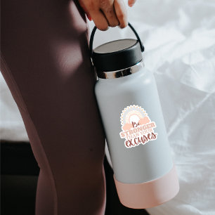 "Seja Mais Forte Que..." Adesivo de vinil com form