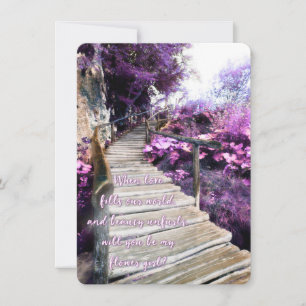 seja meu convite para o caminho de madeira da flor