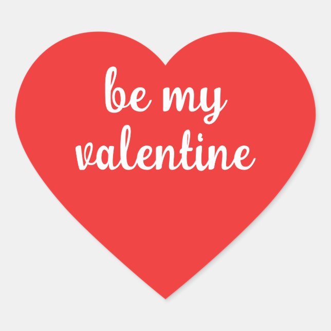 Seja Meu Coração de Adesivos de Namorado (Frente)