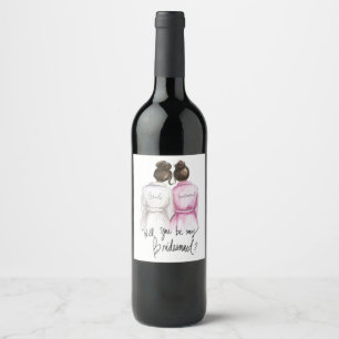 Seja meu…? Etiqueta do vinho da empregada