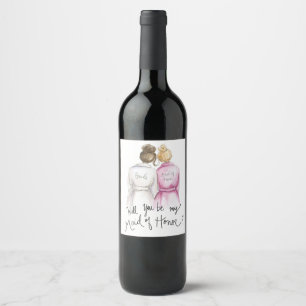 Seja meu…? Etiqueta do vinho da empregada