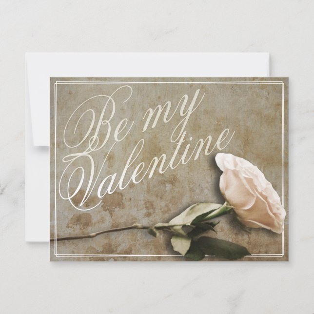 Seja meu Namorados com Rosa (Frente)