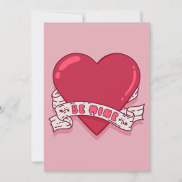 Seja Meu no Dia dos Namorados Cartão de Nota Chata