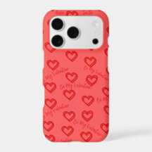 Seja Meu Valentim 💕 Capinha de Telefone Corações