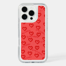 Seja Meu Valentim 💕 Capinha de Telefone Corações