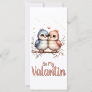 Seja Meu Valentin – Arte de Pássaros de Amor no Di