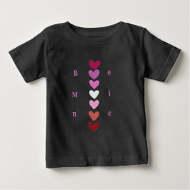 Seja Minha Camiseta Minimal Heart Stack Valentine