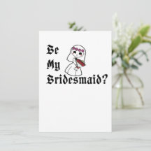 Seja Minha Dama de Honra? Cartão de Proposta de Ca