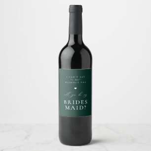Seja Minha Etiqueta De Vinho De Proposta De Brides