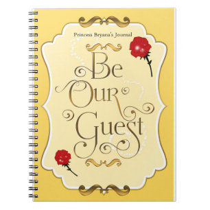 Seja nossa princesa Caderno Giro da rosa vermelha