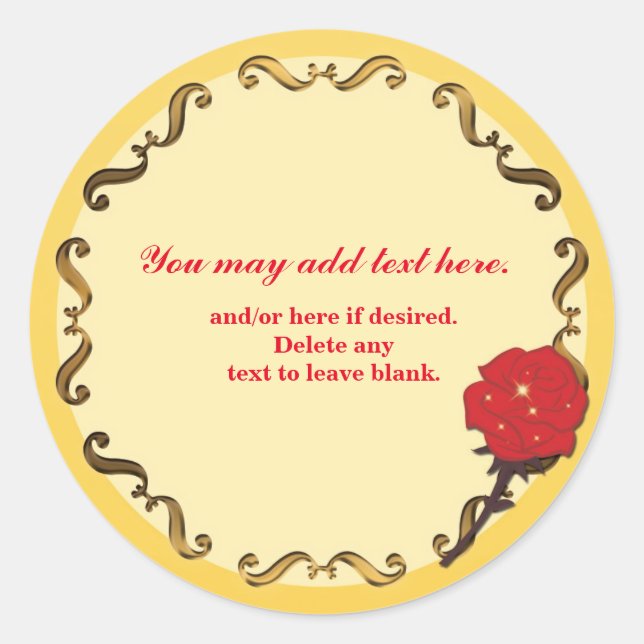 Seja nosso adesivo de Festa de aniversário de Rosa (Frente)