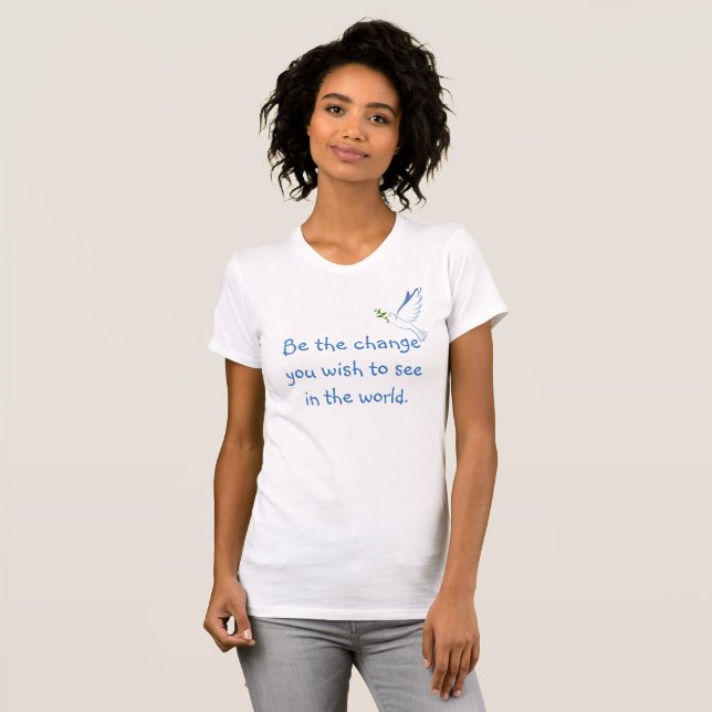 Seja o troco de T-Shirt feminina (Frente Completa)