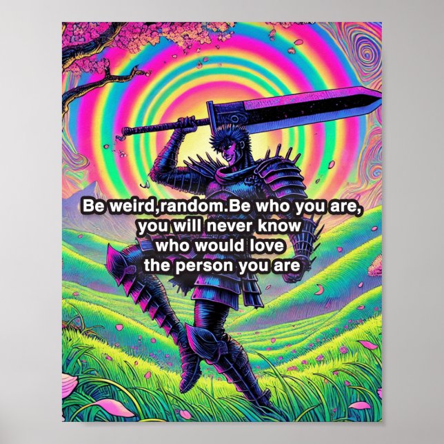 "Seja ousado, seja você" Papel de poster mate de a (Frente)