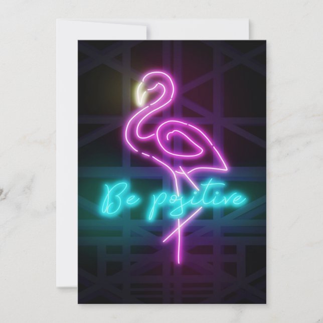 Seja positivo em Arte Neon (Frente)