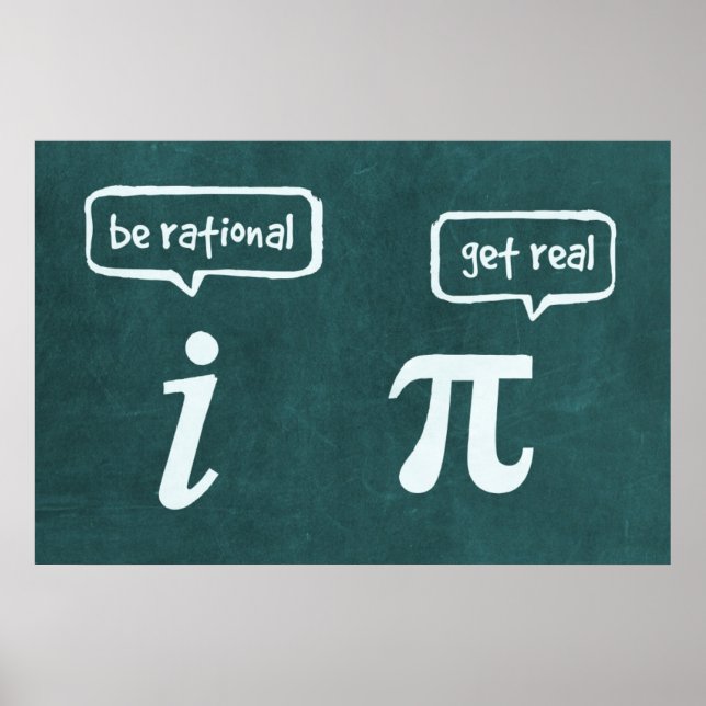 Seja Racional! - Poster de matemática (Frente)