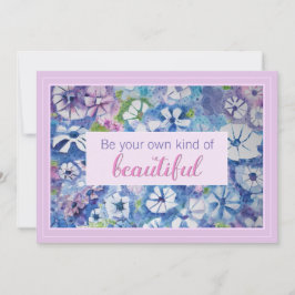 Seja Seu Próprio Belo Cartão De Afirmação