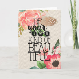 Seja Seu Próprio Cartão De Saudação De Vazio Bonit