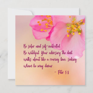 Seja Sóbrio E Cristão Floral Autocontrolado