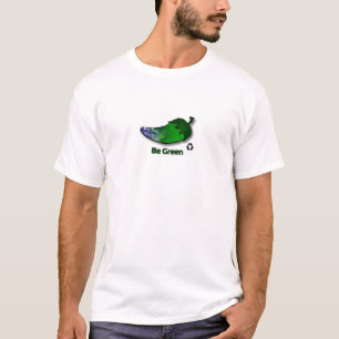 Seja t-shirt orgânico verde