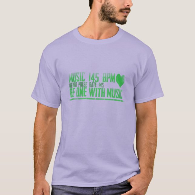 seja um com a camisa da música t (Frente)