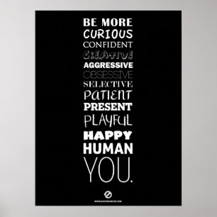 SEJA um grande preto de 12 posters