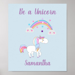 Seja um poster do unicórnio