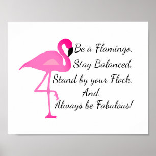 Seja um Poster Flamingo