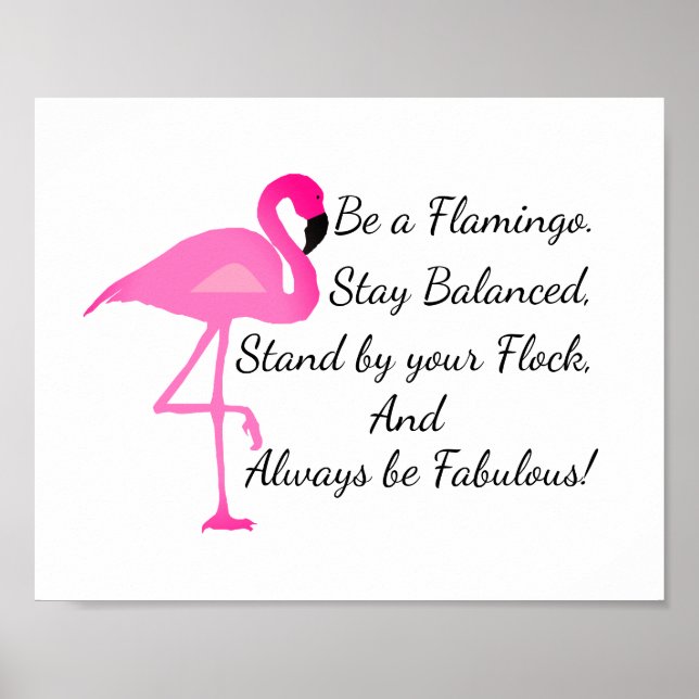 Seja um Poster Flamingo (Frente)