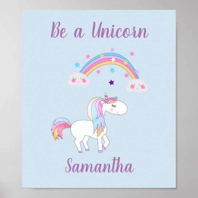 Seja um Poster Unicorn (Frente)