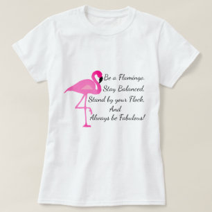 Seja um t-shirt do flamingo
