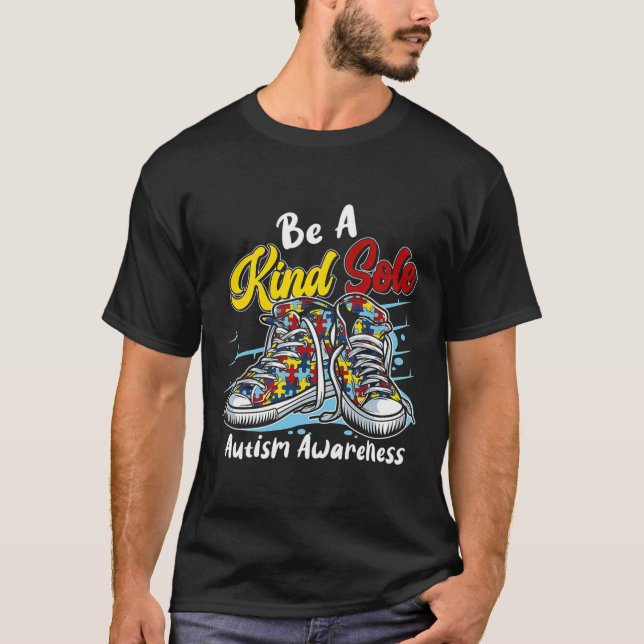 Seja Uma Alma Gentil Camiseta Puzzle de Conscienti (Frente)