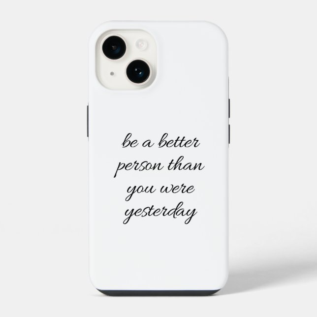 Seja Uma capas de iphone De Pessoa Melhor (Verso)