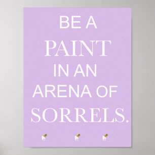 Seja uma pintura em uma arena do impressão roxo