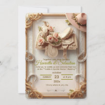 Sela & Brilho – Convite de Casamento Western Rústi