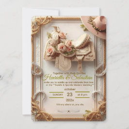 Sela & Brilho – Convite de Casamento Western Rústi