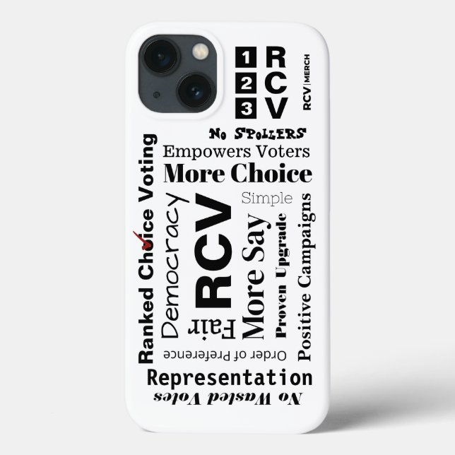 Seleção Classificada Palavras de voto Case-Mate Ma (Verso)