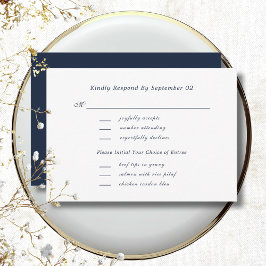 Seleção de menu de casamento com escrita naval bra