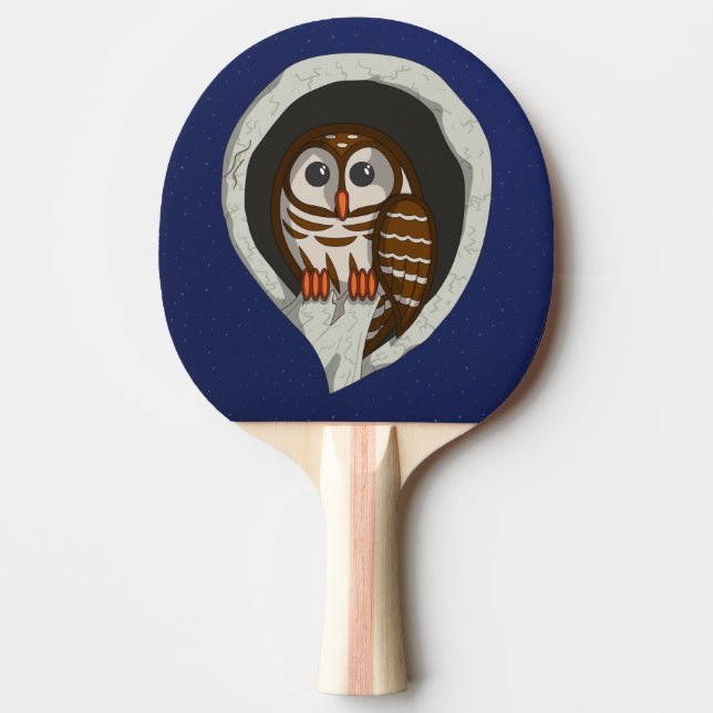 Selene a Raquete de Ping Pong de Coruja (Frente)