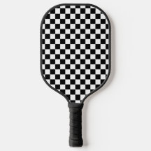 Seletor de Pickleball de Padrão Branco Preto