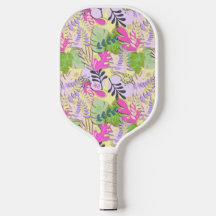 Seletor de Pickleball : Folhas de Abstrato (amarel