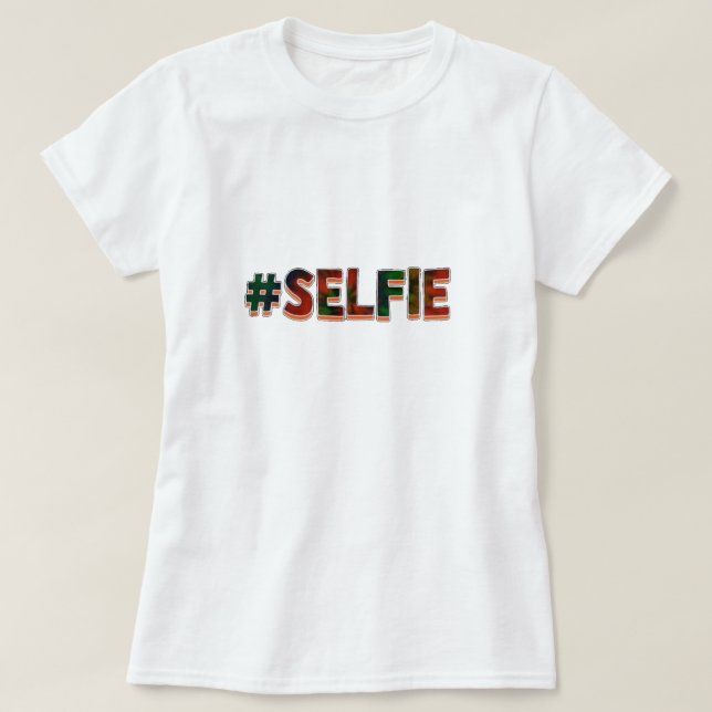 #Selfie T-Shirt (Frente do Design)