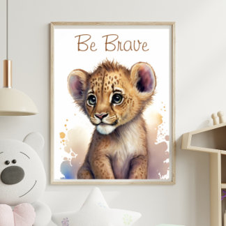 Selgle Safari Baby Lion Impressão