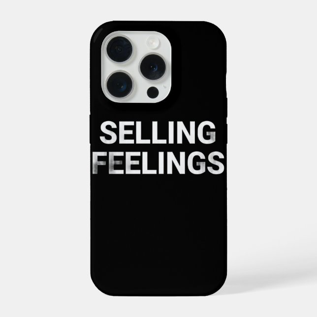 Selling Feelings Minimal Phone Case Dark Humor (Verso)