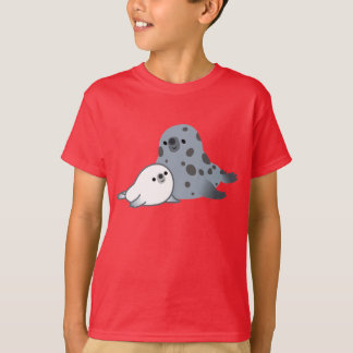 Selo bonito da mãe dos desenhos animados e t-shirt