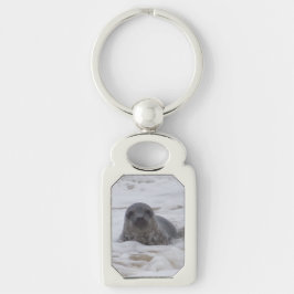 Selo - Chaveiro de metal do retângulo de imagem an