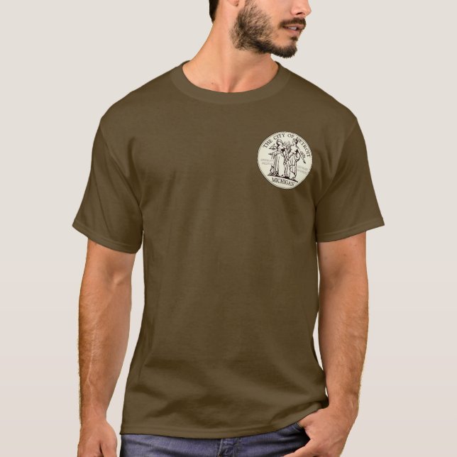 Selo da Cidade de Detroit T-Shirt (Frente)